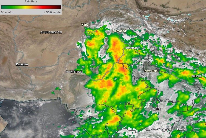 Precipitation Rate Aug 2025